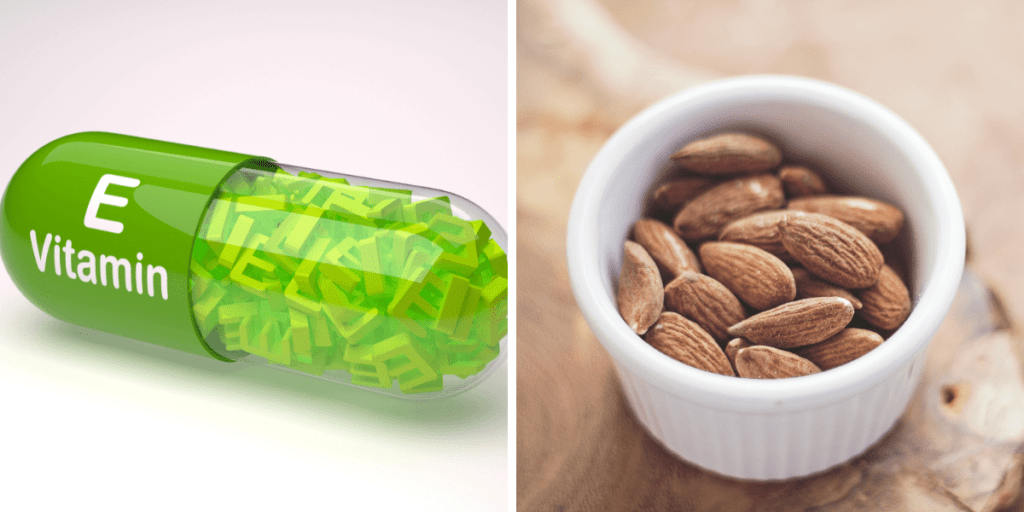 vitamin E and almond