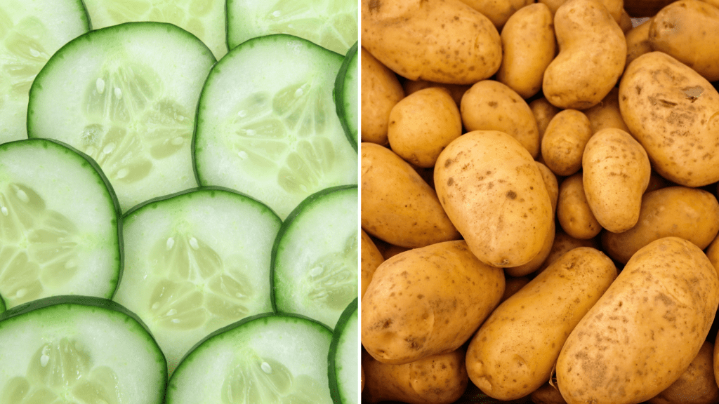 potato for face - potato + cucumber